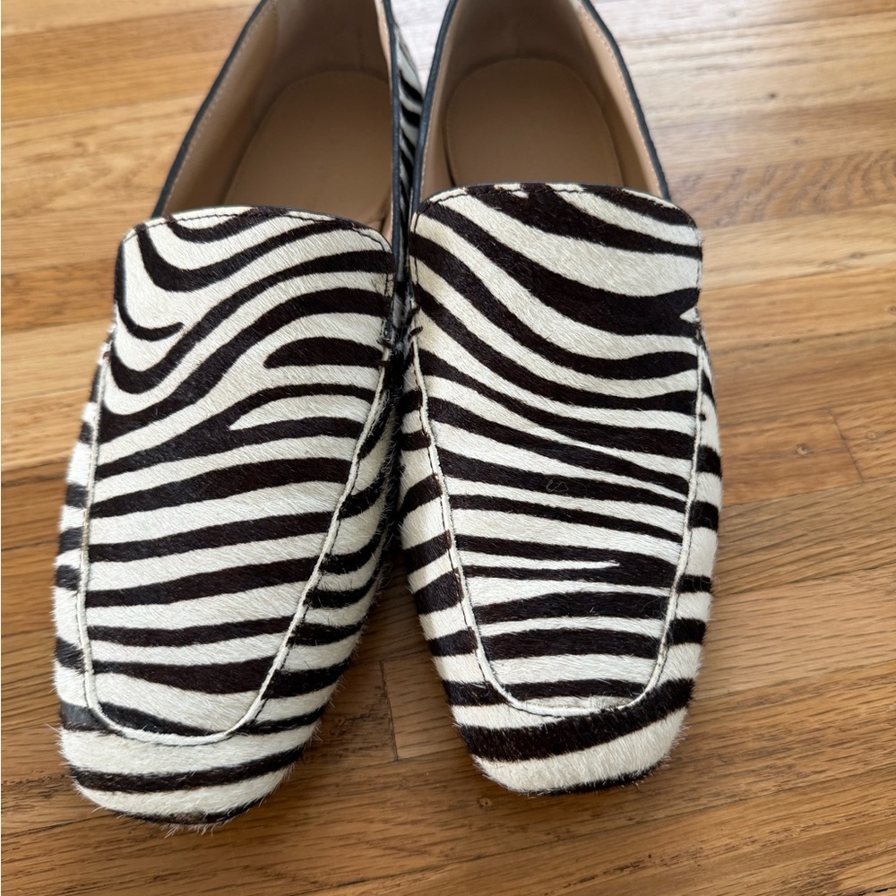 Banana Republic Zebra Print Loafers
